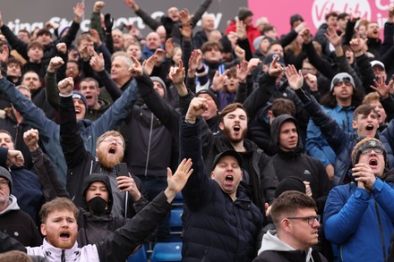 Tranmere Rovers Fans Celebrate Editorial Stock Photo - Stock Image ...