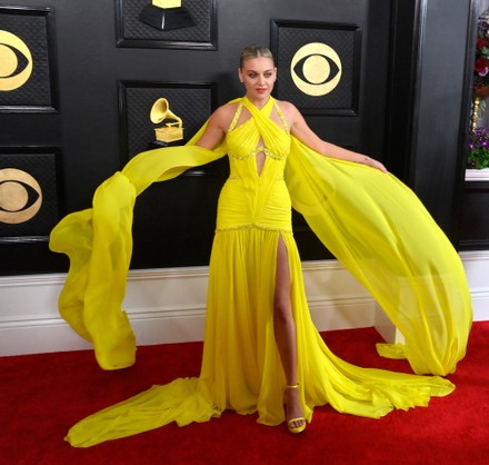 Ginger Gonzaga Attends 65th Annual Grammy Editorial Stock Photo - Stock