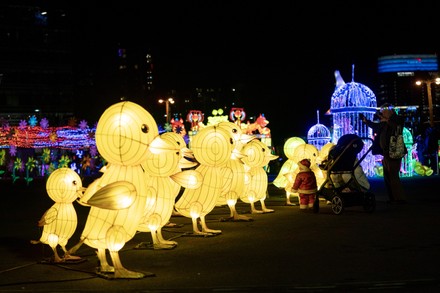 Lanterns Seen Winter Lantern Festival Tysons Editorial Stock Photo   Shutterstock 13756139a 