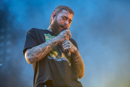 Post Malone Performing Marvel Stadium Melbourne Editorial Stock Photo ...