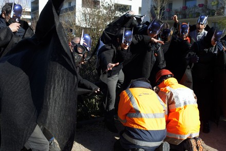 Opponents Dressed Giant Bats Attacking Activists Editorial Stock Photo   Shutterstock 13759530c 