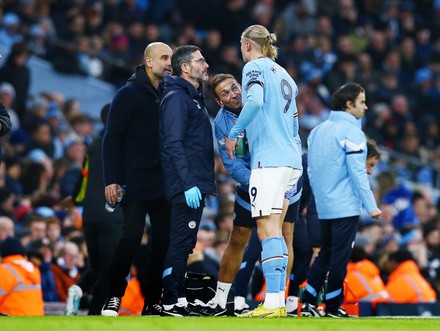 Erling Haaland Manchester City Receives Treatment Editorial Stock Photo ...