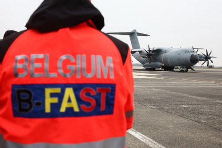 Belgian Rescuers Bfast Board Military Plane Editorial Stock Photo ...