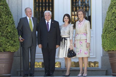 President of the Republic of Panama Ricardo Alberto Martinelli Berrocal visits the Spanish Royal Family at Zarzuela Palace in Madrid, Spain - 11 Jul 2011
