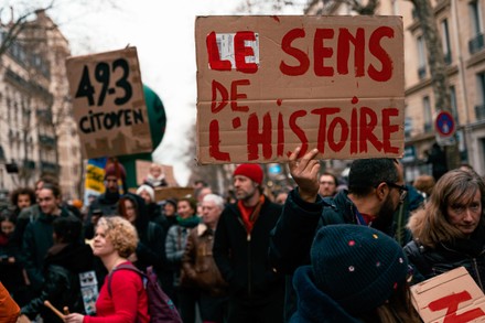 Demonstrator Holds Sign Meaning History Written Editorial Stock Photo ...