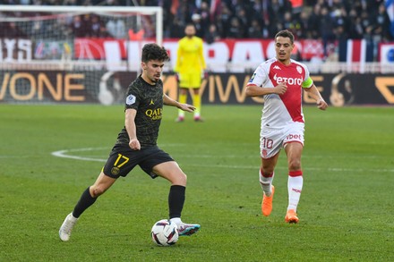 Wissam Ben Yedder Monaco Vs Psg Editorial Stock Photo - Stock Image