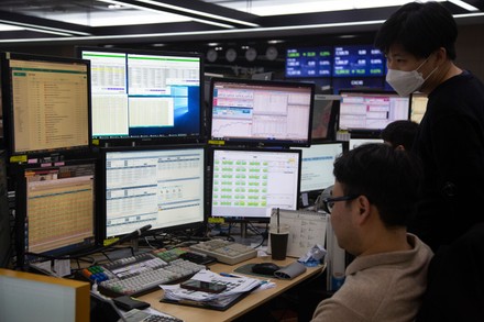 South Korean Traders Work Trader Room Editorial Stock Photo - Stock ...