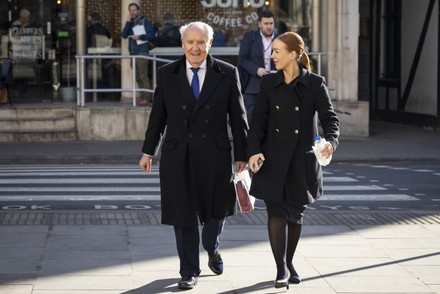 Sir Frederick Barclay Arrives Royal Courts Editorial Stock Photo 