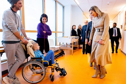 Queen Maxima Netherlands Visits Princess Maxima Editorial Stock Photo ...