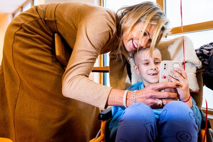 Queen Maxima Netherlands Visits Princess Maxima Editorial Stock Photo ...