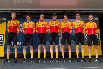 Unox Pro Cycling Team Seen During Editorial Stock Photo - Stock Image ...