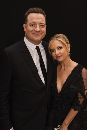 Exclusive Brendan Fraser Sarah Michelle Gellar Editorial Stock Photo