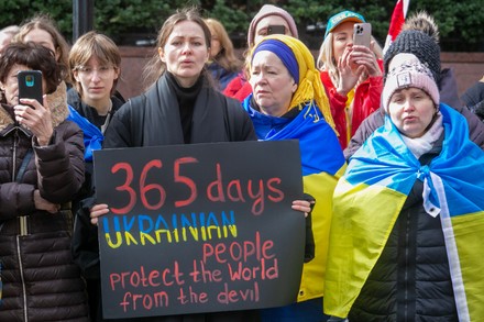 People Gather Outside United Nations Headquarters Editorial Stock Photo 