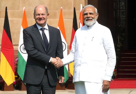 olaf scholz visits india