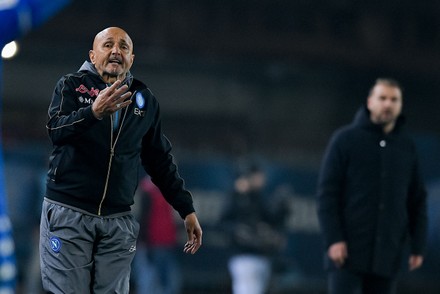 Luciano Spalletti Ssc Napoli Gestures During Editorial Stock Photo ...