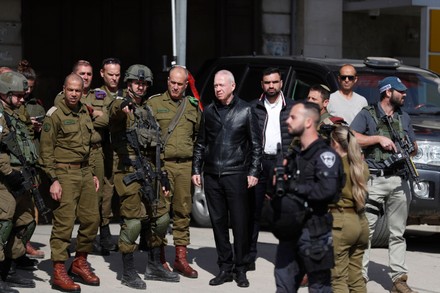 Minister Defence Israel Yoav Galant Visits Editorial Stock Photo ...