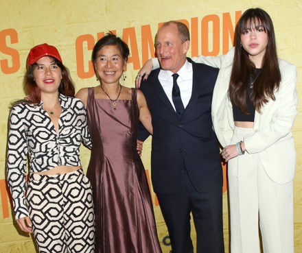 Woody Harrelson Wife Laura Louie Daughters Editorial Stock Photo ...