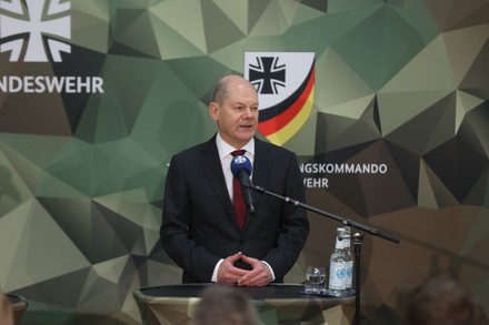 Federal Chancellor Olaf Scholz Visits Bundeswehr Editorial Stock Photo ...