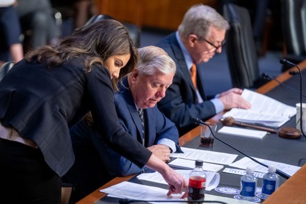 Ranking Member Lindsey Graham Talks Staff Editorial Stock Photo - Stock ...