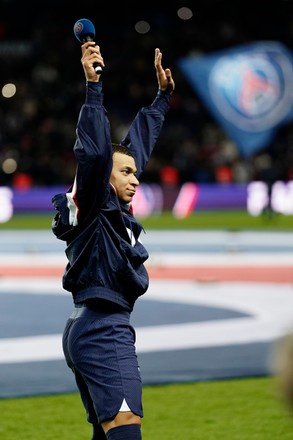 Kylian Mbappe Psg Presented Trophy After Editorial Stock Photo - Stock ...