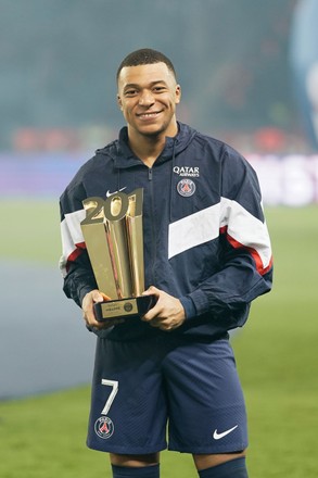 Kylian Mbappe Psg Presented Trophy After Editorial Stock Photo - Stock ...