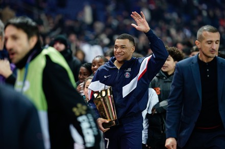 Kylian Mbappe Psg Presented Trophy After Editorial Stock Photo - Stock ...