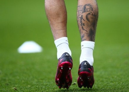 Douglas Luiz Aston Villa Tattoos Editorial Stock Photo - Stock Image ...