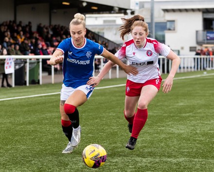 Rangers Womens Defender Hannah Davison Action Editorial Stock Photo ...