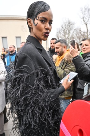 Sabrina Dhowre Elba Arriving Elie Saab Editorial Stock Photo - Stock