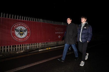 Brentford Fans Arriving Gtech Community Stadium Editorial Stock Photo ...