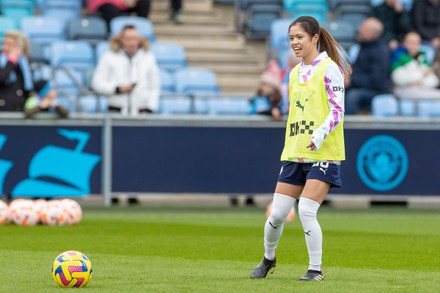 Yui Hasegawa 25 Manchester City Warms Editorial Stock Photo Stock