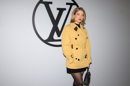 Emma Stone Attends Louis Vuitton Womenswear Editorial Stock Photo