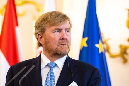 King Willemalexander Netherlands During Welcome Ceremony Editorial ...