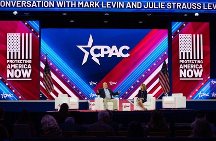 Conservative Broadcaster Mark Levin Speaks Julie Editorial Stock Photo ...