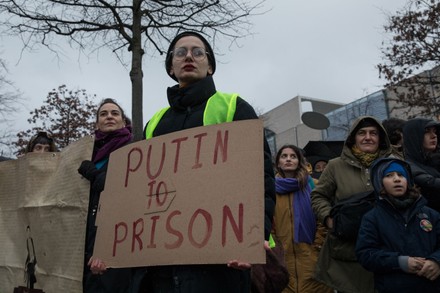 Protesters Gathered Front Office Federal Chancellor Editorial Stock ...