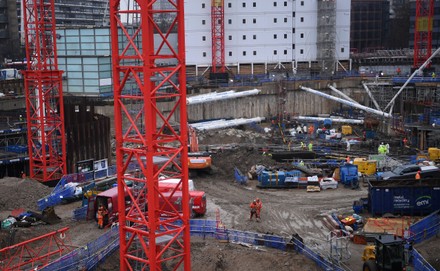 Construction Site London Britain 09 March Editorial Stock Photo - Stock ...