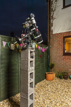 Telescope Arnauds Garden an Eccentric Stargazer Editorial Stock Photo ...