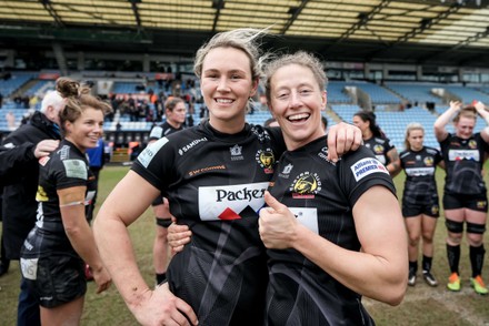 Lori Cramer Exeter Chiefs Celebrates Teammates Editorial Stock Photo ...