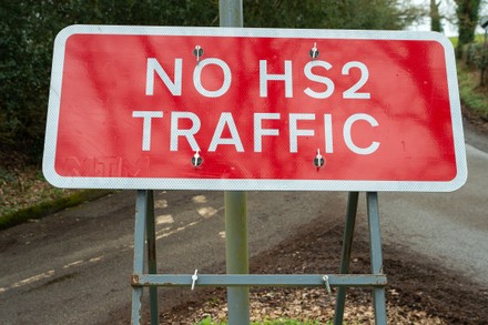 No Hs2 Traffic Sign Chilterns High Editorial Stock Photo - Stock Image ...