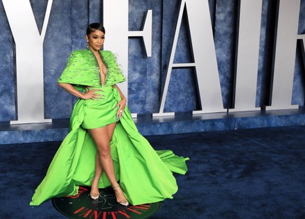 Saweetie Arrives 2023 Vanity Fair Oscar Editorial Stock Photo - Stock