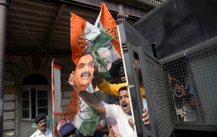 __COUNT__ Activist Protest Against Gautam Adani, Kolkata, West Bengal ...