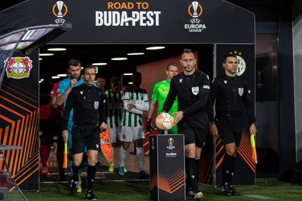 BUDAPEST, HUNGARY - APRIL 2: Myenty Abena of Ferencvarosi TC heads