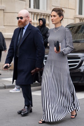 Tamara Kalinic Arrives Louis Vuitton Blue Editorial Stock Photo