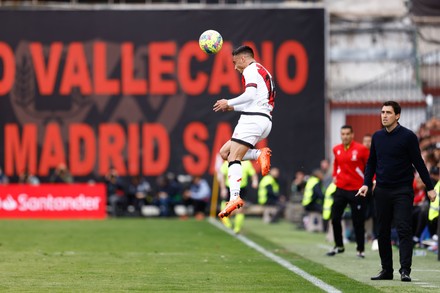 Alvaro Garcia Rayo Vallecano Action During Editorial Stock Photo ...