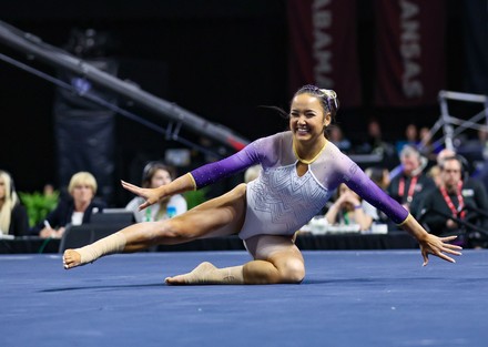 Lsus Aleah Finnegan Finishes Her Floor Editorial Stock Photo - Stock ...