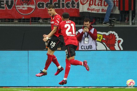 Goal Scorer Exequiel Palacios Leverkusen 25 Editorial Stock Photo ...