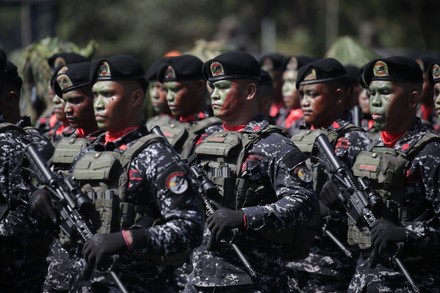 Filipino Army Soldiers Parade During Philippine - Foto de stock de ...