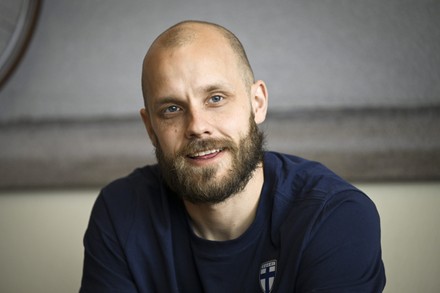 Striker Teemu Pukki Reacts During Press Editorial Stock Photo - Stock ...