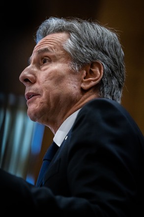 Secretary State Tony Blinken Testifies Front Editorial Stock Photo ...