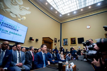 Tiktok Inc Ceo Shou Chew Takes Editorial Stock Photo - Stock Image